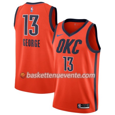 Maillot Basket Oklahoma City Thunder Paul George 13 2018-19 Nike Orange Swingman - Homme